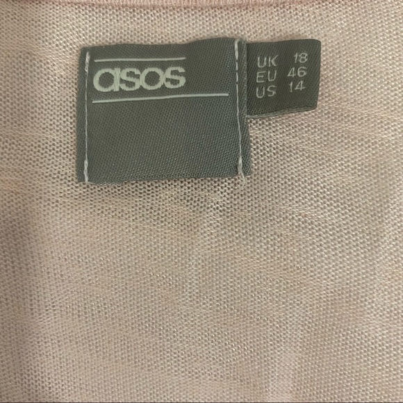 ASOS Pink Surplice Wrap Front Sleeveless Top, Plus Size 14 - Picture 8 of 8